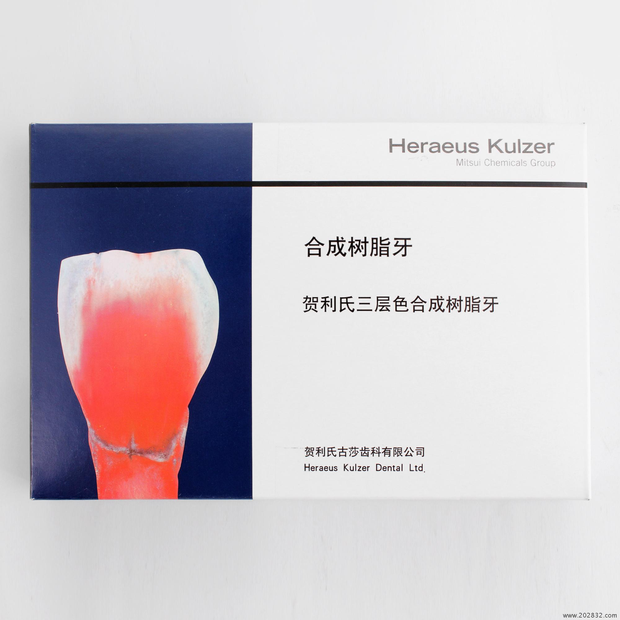 贺利氏/heraeus 贺利氏 三层色合成树脂牙(拜耳牙) 前