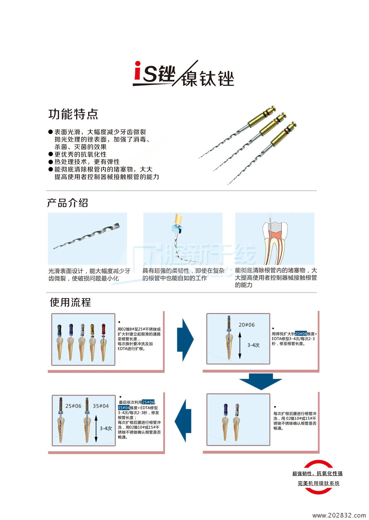 得悦/denjoy 根管锉/i3锉 机用锉 大锥度锉 25mm 06锥20