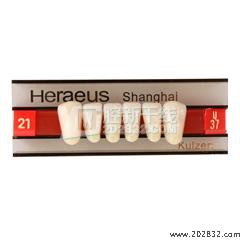 贺利氏/Heraeus 贺利氏 三层色合成树脂牙(拜耳牙) 前牙 6*1 21/U37*