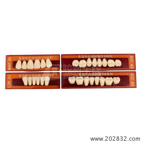上齿 上海奇异 多层色树脂牙 28*1 全口  B447  A2	树脂牙 丽建树脂牙 多层色树脂牙

