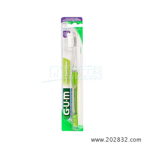 全仕康 GUM 全仕康术后牙刷 软毛 嫩芽绿刷柄 牙刷