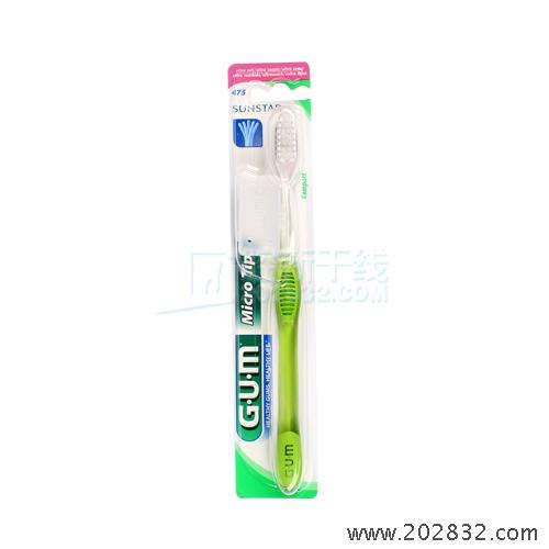 全仕康 GUM 牙周维护美可牙刷 软毛 小刷头 嫩芽绿刷柄 牙刷
