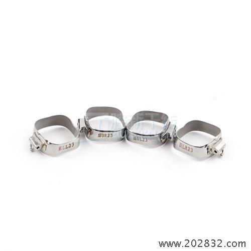 柯帝夫 颊面管 假面管 夹面管 单管直丝弓带环 带颊面管的直丝弓带环 带环 直丝弓带环 单管带环 颊面管带环 第一磨牙 正畸带环 磨牙 23磨牙 23#磨牙
