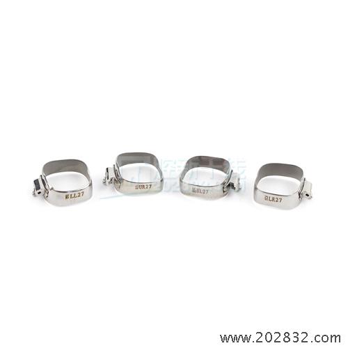 柯帝夫 颊面管 假面管 夹面管 单管直丝弓带环 带颊面管的直丝弓带环 带环 直丝弓带环 单管带环 颊面管带环 第一磨牙 正畸带环 磨牙 27磨牙 27#磨牙
