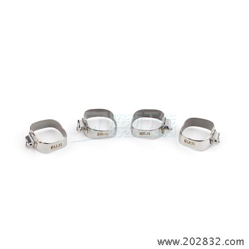 柯帝夫 颊面管 假面管 夹面管 单管直丝弓带环 带颊面管的直丝弓带环 带环 直丝弓带环 单管带环 颊面管带环 第一磨牙 正畸带环 磨牙 31磨牙 31#磨牙
