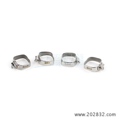 柯帝夫 颊面管 假面管 夹面管 单管直丝弓带环 带颊面管的直丝弓带环 带环 直丝弓带环 单管带环 颊面管带环 第一磨牙 正畸带环 磨牙 26磨牙 26#磨牙
