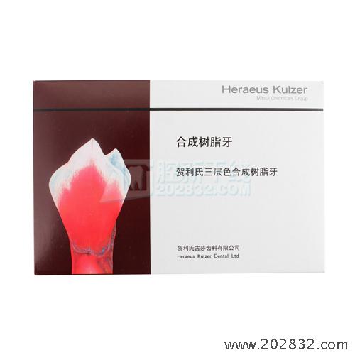 贺利氏/Heraeus 贺利氏 三层色合成树脂牙(拜耳牙) 后牙 8*1 20/32U*