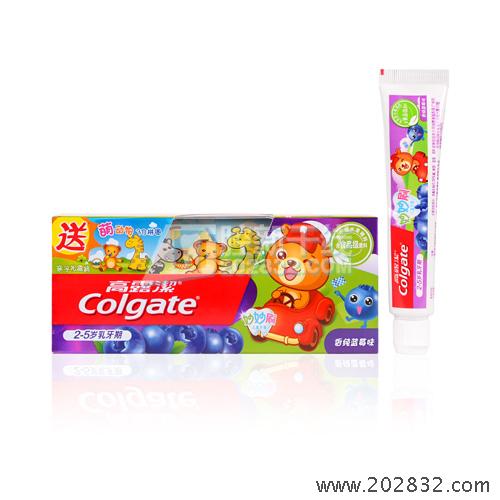 高露潔 Colgate 高露洁 牙膏 儿童牙膏 蓝莓味牙膏 2-5岁牙膏 乳牙期牙膏
