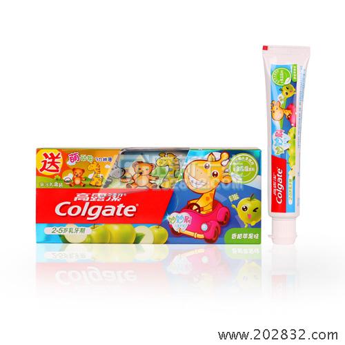 高露潔 Colgate 高露洁 牙膏 儿童牙膏 苹果味牙膏 2-5岁牙膏 乳牙期牙膏
