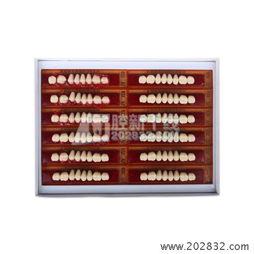 上齿 上海奇异 多层色树脂牙  8*1 后牙 下  B32  A2 合成树脂牙 片 合成树脂片 树脂
