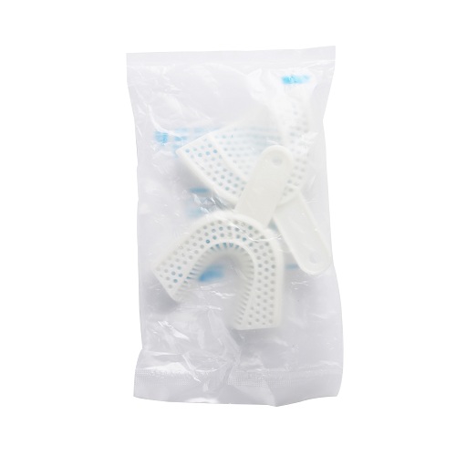 中皓康 塑料网状牙托 塑料牙托 一次性牙托 中号，2个装