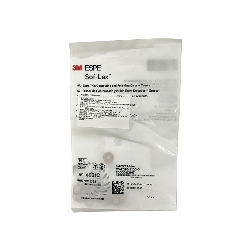 3M ESPE Sof-Lex™超薄抛光碟补充装 30个/袋，粗粒度，1/2