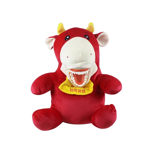 教学手偶 阳仔 布偶摆件	小牛 红色 高42cm