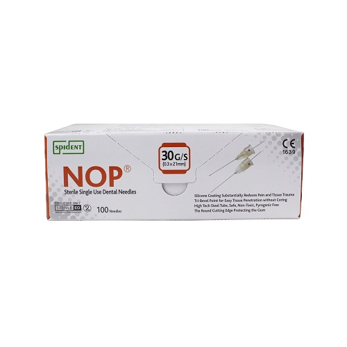 韩国斯派丹 SPIDENT NOP一次性使用无菌注射针头 碧兰麻针头 30G/S,0.3×21mm（INCH Type 英制）