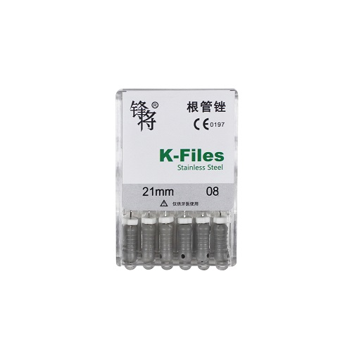 （锋将）手用不锈钢K锉 K-Files 21mm 08#，6支/板