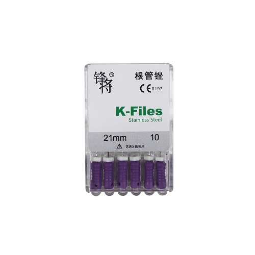 （锋将）手用不锈钢K锉 K-Files 21mm 10#，6支/板