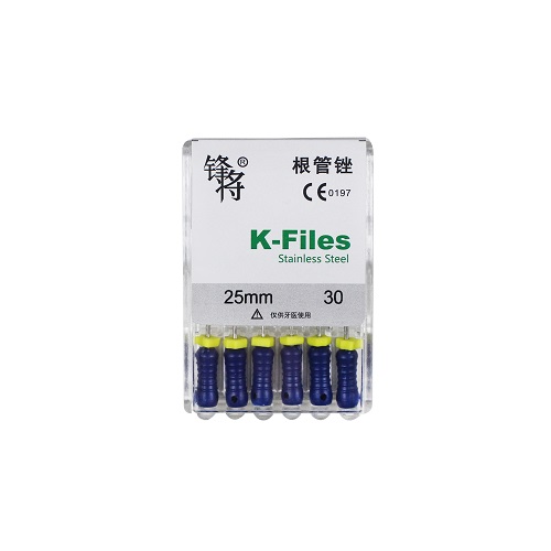 （锋将）手用不锈钢K锉 K-Files 25mm 30#，6支/板