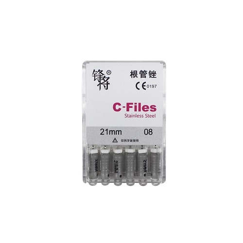 （锋将）手用C锉 C-Files根管锉 C+锉 不锈钢C锉 21mm 08#，6支/板