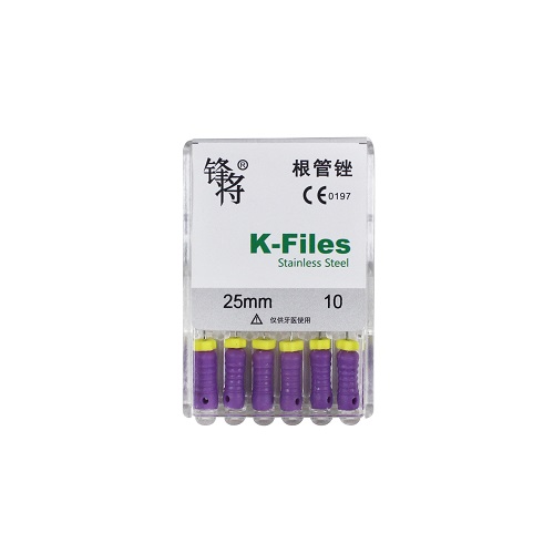 （锋将）手用不锈钢K锉 K-Files 25mm 10#，6支/板