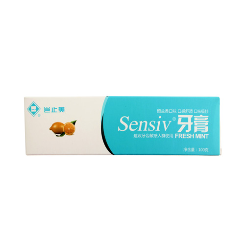 岂止美/KISSIMEE Sensiv抗敏感牙膏 100g 留兰香味（新老包装随机发货）