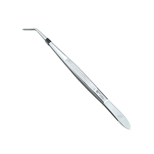 牙科用镊	单弯无定位，II型,HJK-YYJ-11