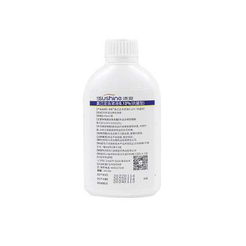 涑爽 氯己定抑菌含漱液(含0.12%) 抗菌型，200mL/瓶