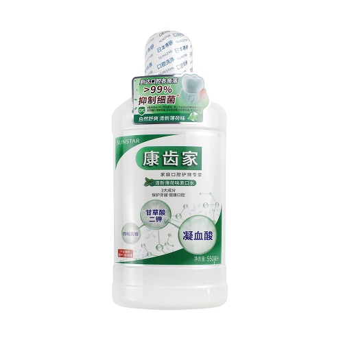 GUM康齿家漱口水,清新薄荷味，550mL/瓶