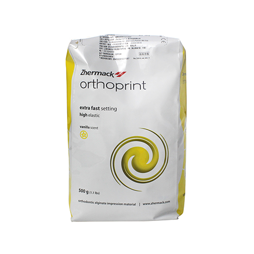 orthoprint齿科藻酸盐印模材（正畸用）高精度，香草味，黄色500g/包，C302145