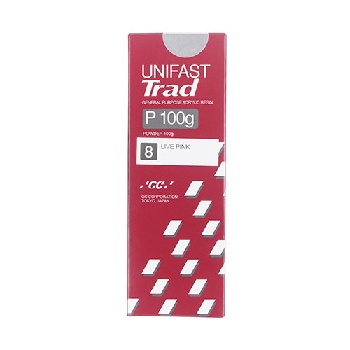 UNIFAST Trad而至快速自凝基托树脂仿生粉色8#（血丝）粉100g/瓶