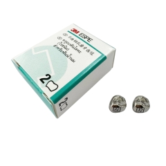 3M ESPE 不锈钢预成冠补充装 儿童乳磨牙临时牙冠 右上 D-UR-2，2个/盒