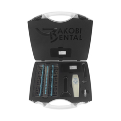 BAKOBI DENTAL/启笛 口腔正畸反光镜手柄套盒 （内含：反光镜手柄+口角拉钩X2+种植拉钩X1+口镜片X4+8件器械盒+手提收纳盒）