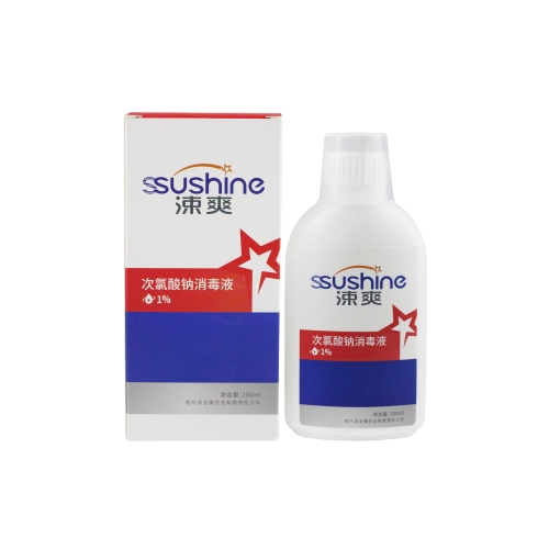 1%次氯酸钠消毒液	200mL/瓶
