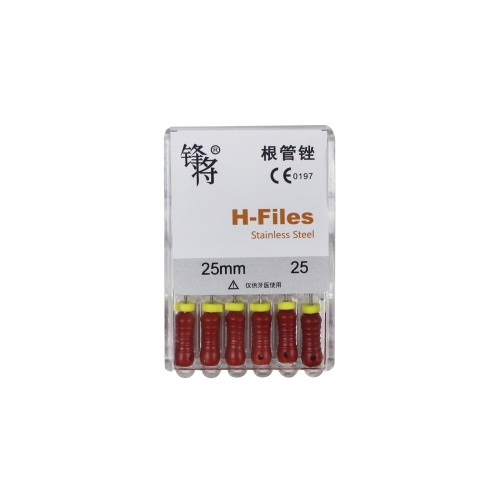 （锋将）手用不锈钢H锉 H-Files 25mm 25#，6支/板