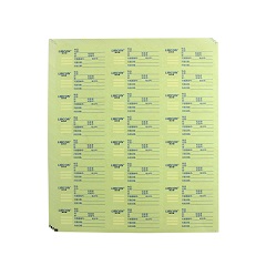 利尔康/LIRCON 利尔康®压力蒸汽灭菌化学指示标签 20张/本，70mm*30mm