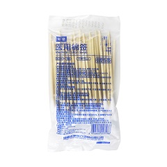 湘健 医用棉签 10cm，竹棒，单头，灭菌级，50支/袋，简装