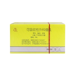 上海金环 可吸收性外科缝线(PGA缝线) CR333 3-0 90cm ▼3/8 7×19 24mm 紫色，12根/盒