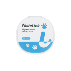对白/WhiteLink 正畸牙胶，猫爪款，2个/盒