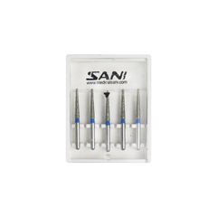SANI/萨尼 金刚砂车针 蓝标，5支/板