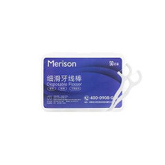美瑞松/Merison 细滑牙线棒 50支/盒