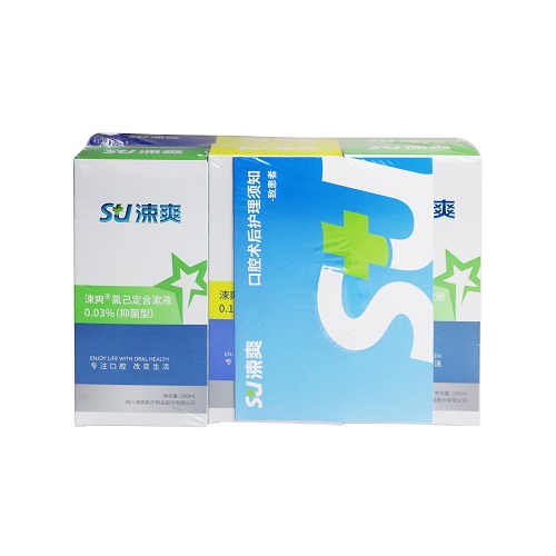 涑爽 口腔术后护理套装1 1套/装（内含含漱液0.12%抗菌型X2、含漱液0.03%抑菌型X3、冲洗液0.20%抗菌型X1）