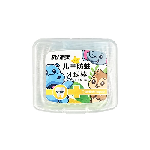 涑爽 儿童防蛀牙线棒 40支/盒，独立包装（新老包装随机发货）