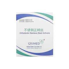 有研亿金 预成型弓丝(不锈钢丝) 卵圆形方丝 下颌0.017×0.025，10根/盒