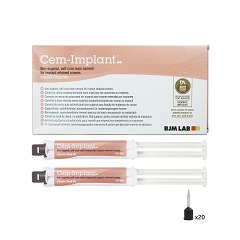 碧杰美 CEM-IMPLANT 牙科临时树脂水门汀 100115CN，6gX2支/盒，配混合头