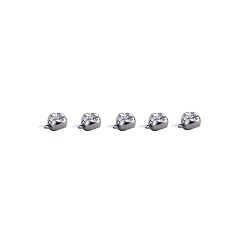 特价 韩国新兴 儿童安全扣不锈钢预成冠 KIDS RING CROWN 补充装 D-LL-4,5颗/盒（产品外包装轻微破损）