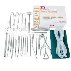 Dr.FRIGZ弗雷兹 种植器械28件套F/口腔手术器械 DT-V-528-615，1套/盒