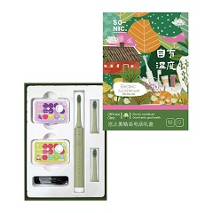 岂止美/KISSIMEE 皓齿电动牙刷礼盒 绿色，KM2063